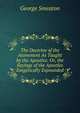 The Doctrine of the Atonement As Taught by the Apostles: Or, the Sayings of the Apostles Exegetically Expounded, George Smeaton 