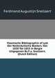 Vlaemsche Bibliographie of Lyst Der Nederduitsche Boeken, Van 1830 Tot 1855 in Belgie Uitgegeven By F.a. Snellaert. (Dutch Edition), Ferdinand Augustijn Snellaert 