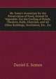 Mr. Some's Inventions for the Preservation of Food, Animal Or Vegetable: For the Cooling of Hotels, Theatres, Halls, Churches, and All Other Buildings, Ventilation, Etc., Etc, Daniel E. Somes 