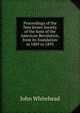 Proceedings of the New Jersey Society of the Sons of the American Revolution, from its foundation in 1889 to 1893, John Whitehead 