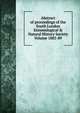 Abstract of proceedings of the South London Entomological & Natural History Society Volume 1885-89, 