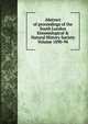 Abstract of proceedings of the South London Entomological & Natural History Society Volume 1890-94, 
