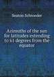 Azimuths of the sun for latitudes extending to 61 degrees from the equator, Seaton Schroeder 