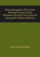 Cenni Biografici Del Conte Alberto Ferrero Della Marmora Ritratti Da Scritture Autografe (Italian Edition), Giovanni Spano 
