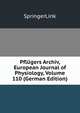 Pflugers Archiv, European Journal of Physiology, Volume 110 (German Edition), SpringerLink 