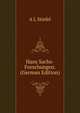 Hans Sachs-Forschungen. (German Edition), A L Stiefel 