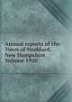 Annual reports of the Town of Stoddard, New Hampshire Volume 1920, 