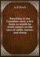Ranching in the Canadian west; a few hints to would-be stock-raisers on the care of cattle, horses, and sheep, A B Stock 