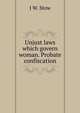 Unjust laws which govern woman. Probate confiscation, J W. Stow 