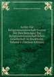 Archiv Fur Religionswissenschaft Vereint Mit Den Beitragen Zur Religionswissenschaftlichen Gesellschaft in Stockholm, Volume 6 (German Edition), Religionsvetenskapliga salls Stockholm 