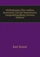 Mittheilungen Uber Asthma Bronchiale Und Die Mechanische Lungenbehandlung (German Edition), Karl Stoerk 