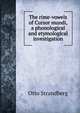 The rime-vowels of Cursor mundi, a phonological and etymological investigation, Otto Strandberg 