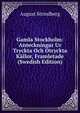 Gamla Stockholm: Anteckningar Ur Tryckta Och Otryckta Kallor, Framletade (Swedish Edition), August Strindberg 