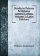 Studia in Priscos Scriptores Latinos Collata, Volume 2 (Latin Edition), Wilhelm Studemund 