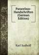 Paracelsus-Handschriften (German Edition), Karl Sudhoff 