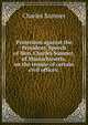 Protection against the President. Speech of Hon. Charles Sumner, of Massachusetts, on the tenure of certain civil offices;, Sumner, Charles 