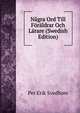 Nagra Ord Till Foraldrar Och Larare (Swedish Edition), Per Erik Svedbom 