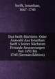 Das Swift-B?chlein: Oder Auswahl Aus Jonathan Swift's Seiner N?chsten Freunde Aeusserungen Von 1691 Bis 1740 (German Edition), Swift, Jonathan, 1667-1745 