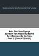 Acta Der Voorlopige Synode Van Nederduitsche Gereformeerde Kerken, Part 1 (Dutch Edition), Nederduitsche Gereformeerde Kerk Synode 