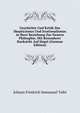 Geschichte Und Kritik Des Skepticismus Und Irrationalismus in Ihrer Beziehung Zur Neuern Philsophie, Mit Besonderer Rucksicht Auf Hegel (German Edition), Johann Friedrich Immanuel Tafel 