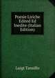 Poesie Liriche Edited Ed Inedite (Italian Edition), Luigi Tansillo 