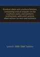 Random shots and southern breezes, containing critical remarks on the southern states and southern institutions, with semi-serious observations on men and manners, Louis F. 1808-1868 Tasistro 