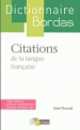 Bordas Dictionnaire Citations Grand, Jean, Pruvost 