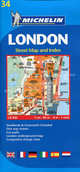 London. Street Map and Index (масштаб: 8 см = 80 м). Выпуск 34, 
