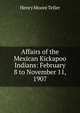 Affairs of the Mexican Kickapoo Indians: February 8 to November 11, 1907, Henry Moore Teller 