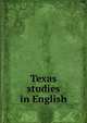 Texas studies in English, 