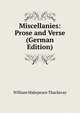 Miscellanies: Prose and Verse (German Edition), William Makepeace Thackeray 