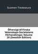 Ofversigt Af Finska Vetenskaps-Societetens Forhandlingar, Volume 28 (Swedish Edition), Suomen Tiedeseura 