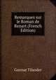 Remarques sur le Roman de Renart (French Edition), Gunnar Tilander 