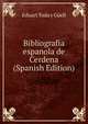 Bibliografia espanola de Cerdena (Spanish Edition), Eduart Toda y Guell 