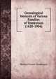 Genealogical Memoirs of Various Families of Tomkinson (1620-1904), Newton Powers Tomkinson 