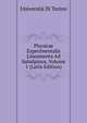 Physicae Experimentalis Lineamenta Ad Subalpinos, Volume 1 (Latin Edition), Universita Di Torino 
