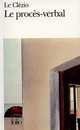 Proces-Verbal (Le), Clezio Jean-Marie-Gustave Le 
