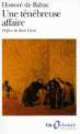 Une Tenebreuse Affaire, Balzac, Honore de 