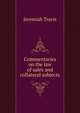 Commentaries on the law of sales and collateral subjects, Jeremiah Travis 