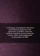 A catalogue of graduates who have proceeded to degrees in the University of Dublin, from the earliest recorded commencements to July, 1866: with supplement to December l6, l868, 