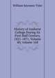 History of Amherst College During Its First Half Century, 1821-1871, Volume 40; volume 168, William Seymour Tyler 