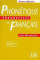 Phonetique Progressive du francais. Niveau debutant. 400 exercices, Lucile Charliac , Jean-Thierry Le Bougnec 
