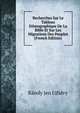 Recherches Sur Le Tableau Ethnographique De La Bible Et Sur Les Migrations Des Peuples (French Edition), Karoly Jen Ujfalvy 