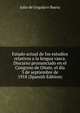 Estado actual de los estudios relativos a la lengua vasca. Discurso pronunciado en el Congreso de Onate, el dia 3 de septiembre de 1918 (Spanish Edition), Julio de Urquijo e Ibarra 