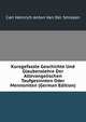 Kurzgefasste Geschichte Und Glaubenslehre Der Altevangelischen Taufgesinnten Oder Mennoniten (German Edition), Carl Heinrich Anton Van Der Smissen 