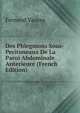 Des Phlegmons Sous-Peritoneaux De La Paroi Abdominale Anterieure (French Edition), Fernand Vaussy 