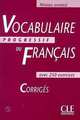 Vocabulaire Progressif Du Francais: Advanced Text Answer Key, Cle International 