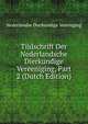 Tijdschrift Der Nederlandsche Dierkundige Vereeniging, Part 2 (Dutch Edition), Nederlandse Dierkundige Vereniging 