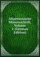 Altpreussische Monatsschrift, Volume 1 (German Edition), 