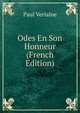 Odes En Son Honneur (French Edition), Paul Verlaine 